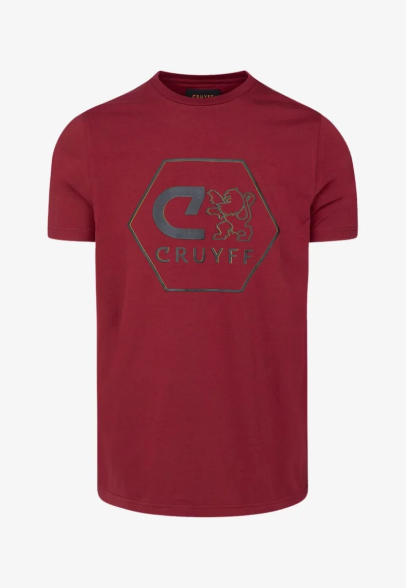 cruyff manuel tee rhubarb red