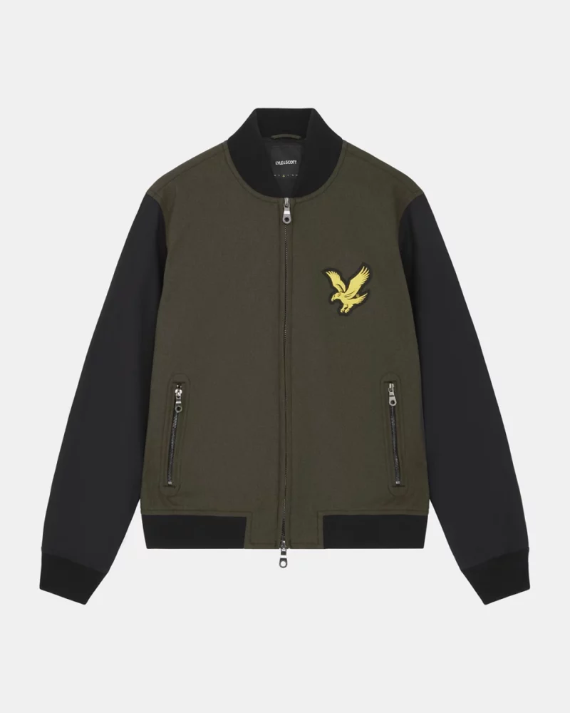 lyle scott jk1700v w814 olive marl jet black