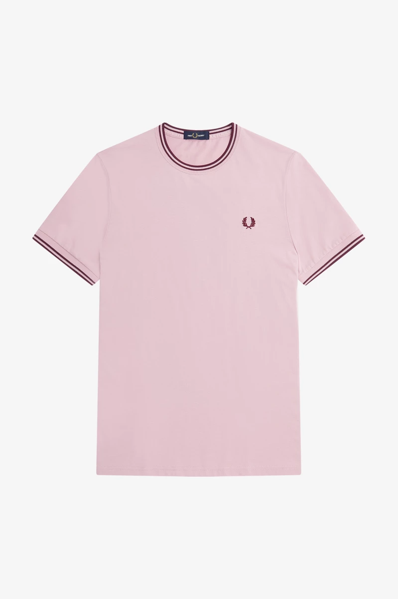 Fred Perry Twin Tipped T-Shirt Roze (r51 ) op Mike's Just For Men