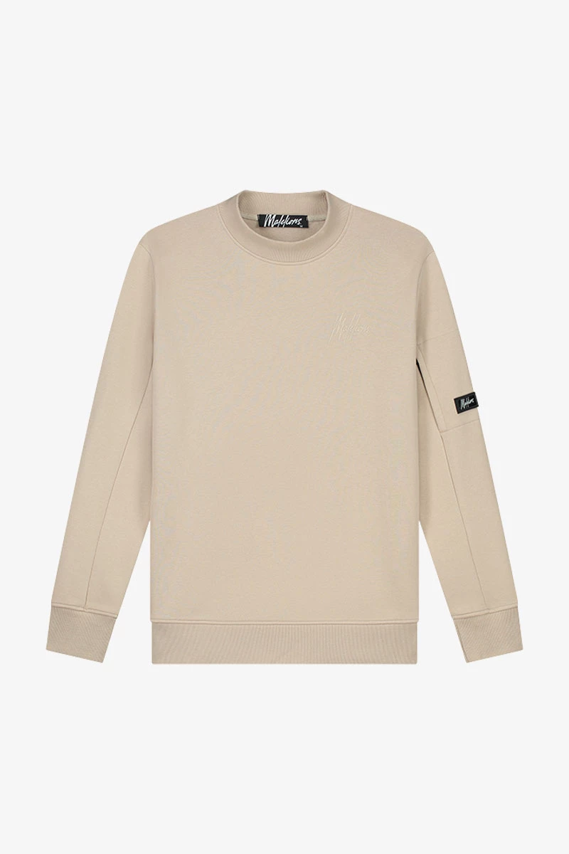malelions turtle sweater beige