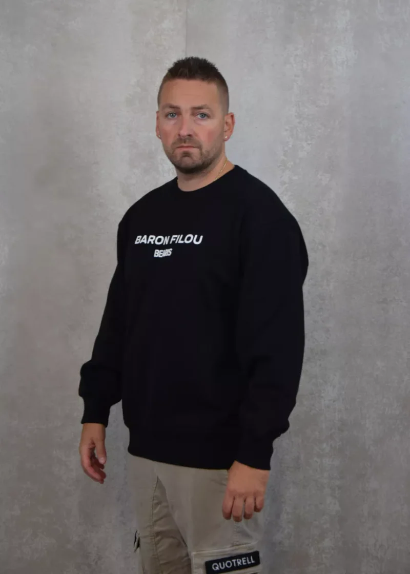 Baron Filou cxvii oversized sweater poster black