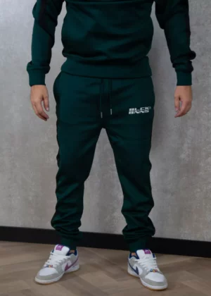 Black Bananas explorer trackpants pine green