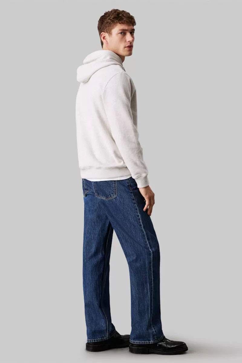 Calvin Klein Jeans Chenille Monologo Hoodie 6 Calvin Klein Jeans j30j326637 p6g ivory grey heather