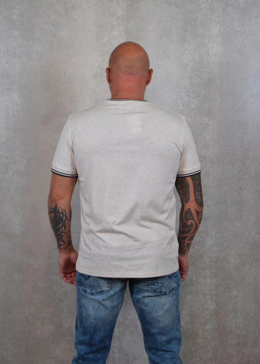 Fred Perry Twin Tipped T-Shirt 3 Fred Perry m1588 w50 porridge marl/anchor grey