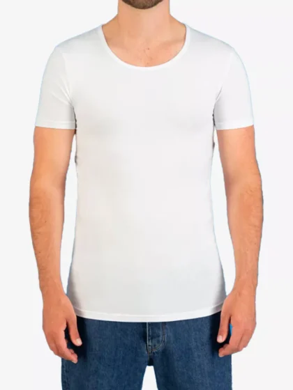 Garage R-Neck bodyfit 100 White