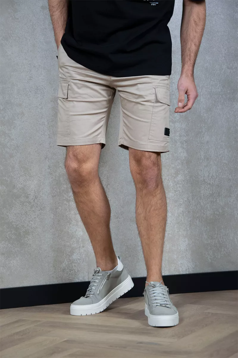 Malelions Cotton Cargo Shorts 1 Malelions cotton cargo shorts beige