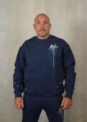 Malelions oversized painter sweater 303 navy