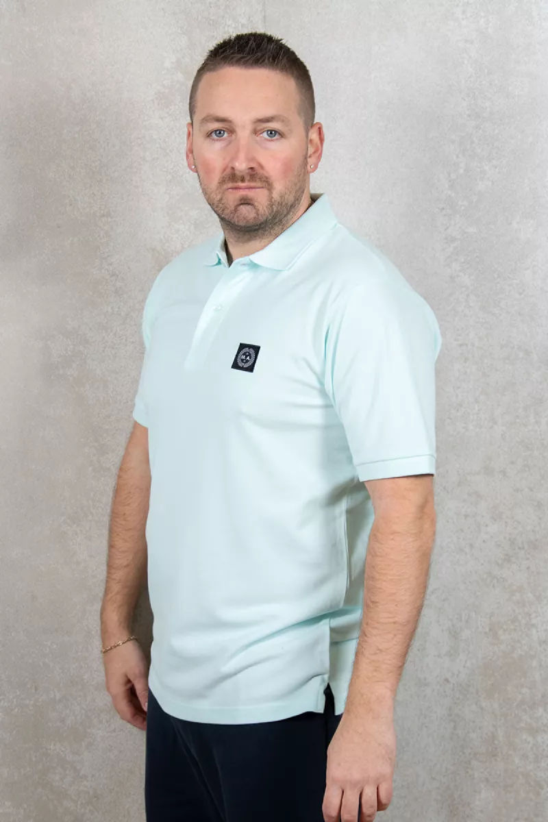 Marshall Artist Siren s/s Polo 2 Marshall Artist msatm10798 080 sky blue