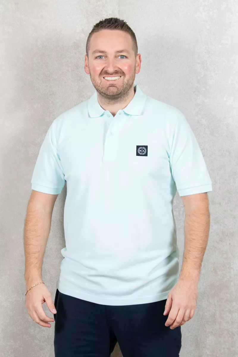 Marshall Artist Siren s/s Polo 1 Marshall Artist msatm10798 080 sky blue