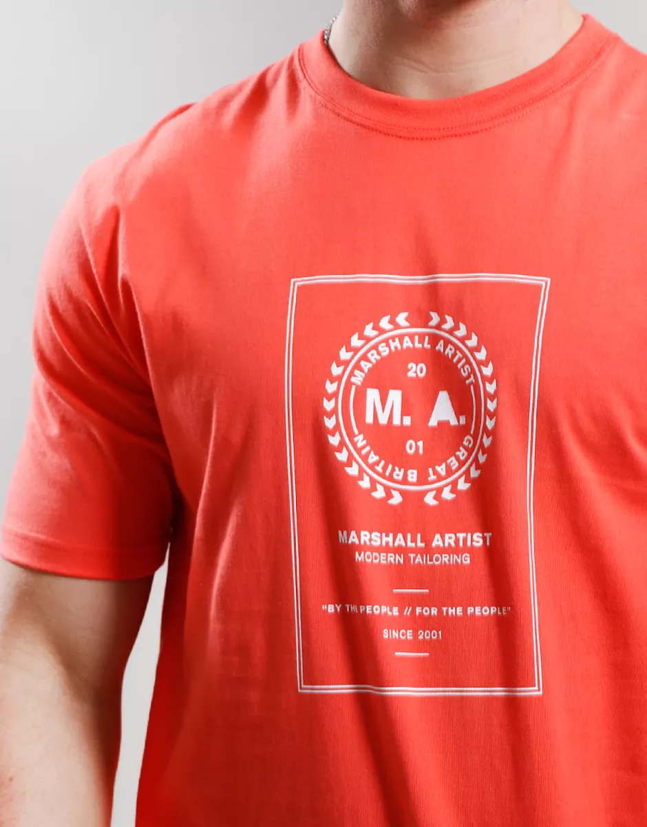 Marshall Artist Cartellino T-Shirt 3 Marshall Artist msatm10827 078 coral