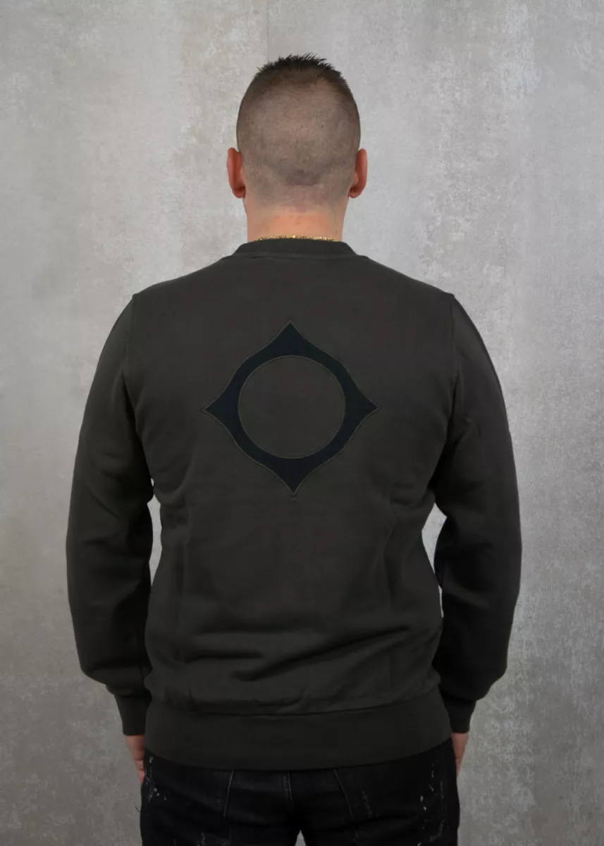 Ma.Strum Crew Neck Applique Logo Sweat 3 Ma.Strum mas4542 m306 oil slick