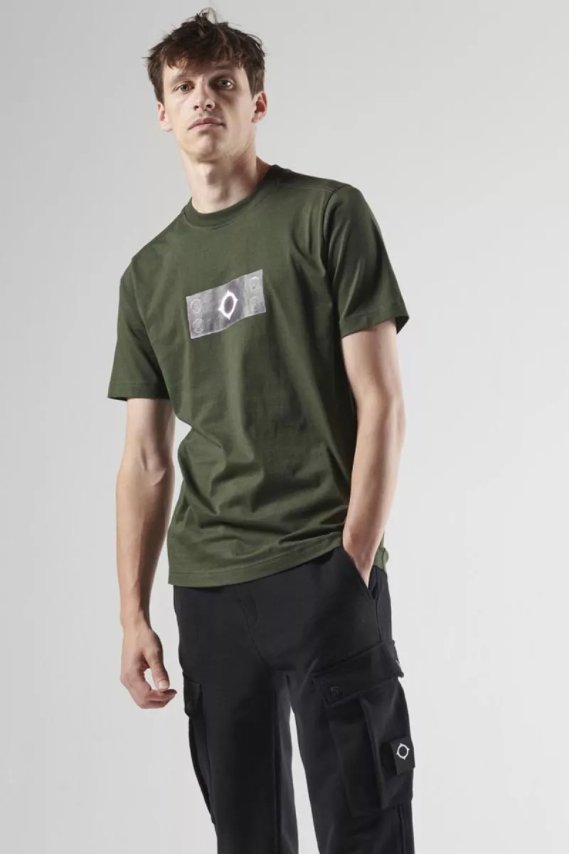 Ma.Strum Tromple Loeil Badge Tee 5 Ma.Strum mas8405 m306 oil slick
