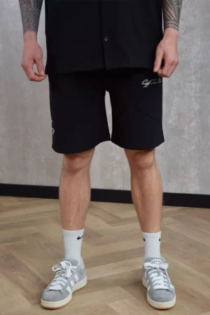 OFF THE PITCH double script short 998 black
