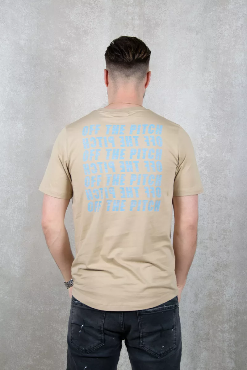 OFF THE PITCH Duplicate Slim Fit Tee 1 OFF THE PITCH duplicate slim fit tee 103 sand