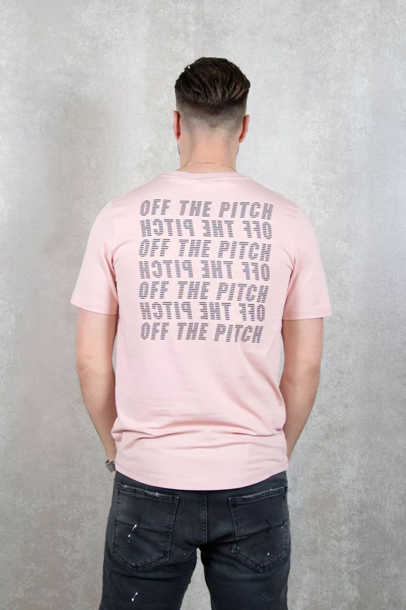 OFF THE PITCH Duplicate Slim Fit Tee 1 OFF THE PITCH duplicate slim fit tee 391 silver pink