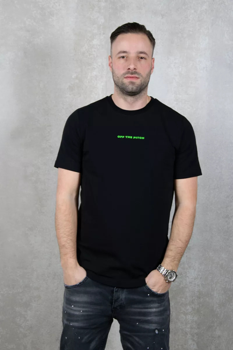 OFF THE PITCH Duplicate Slim Fit Tee 2 OFF THE PITCH duplicate slim fit tee 998 black
