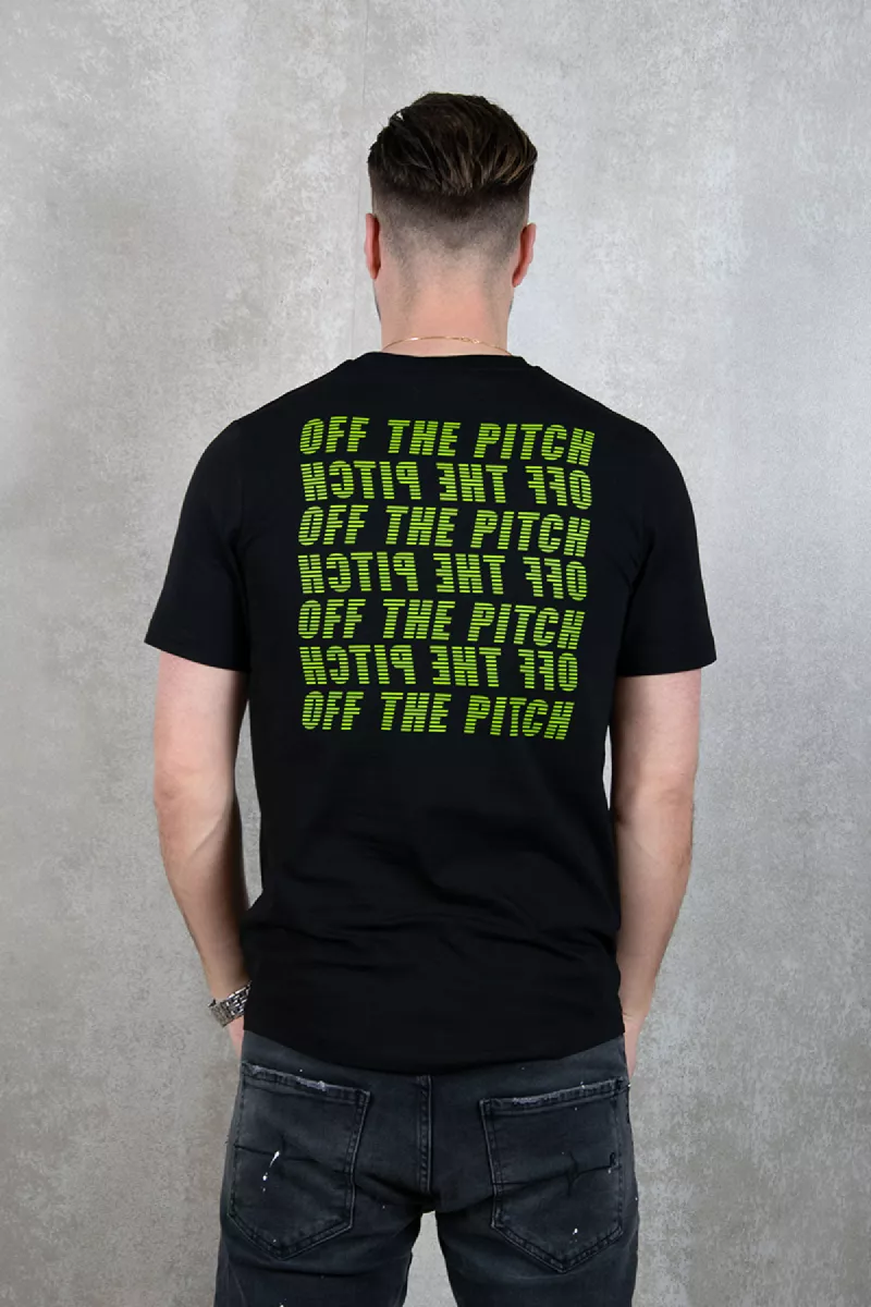 OFF THE PITCH Duplicate Slim Fit Tee 1 OFF THE PITCH duplicate slim fit tee 998 black