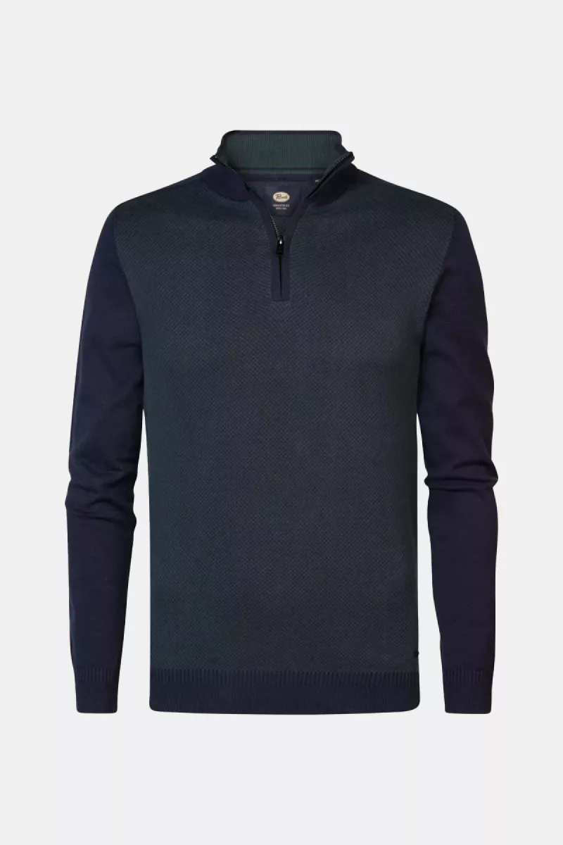 Petrol Industries Knitwear Collar 4 Petrol Industries kwc205 5120 sky captain