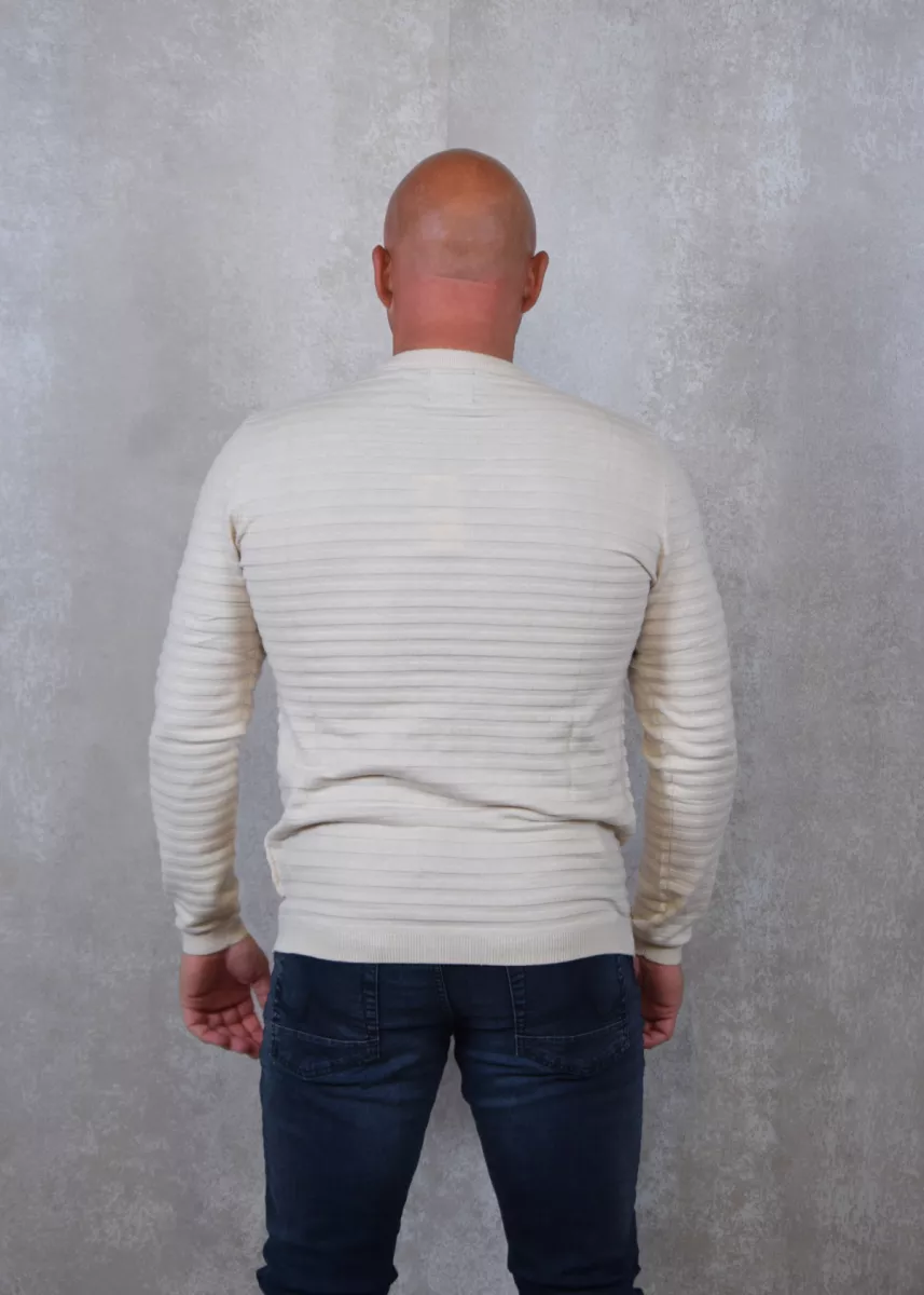 Petrol Industries Knitwear Round Neck Basic 3 Petrol Industries kwr269 7137 ecru