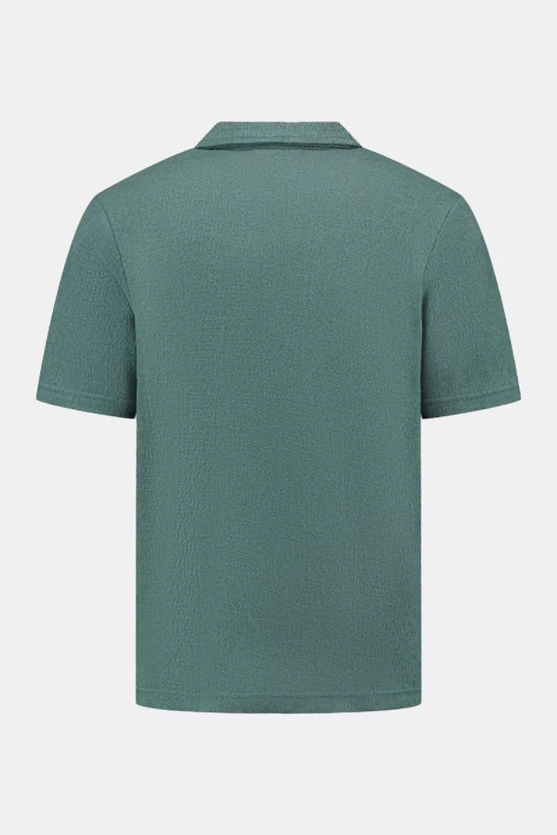 Purewhite Structured Shortsleeve 5 Purewhite 24010216 76 faded green