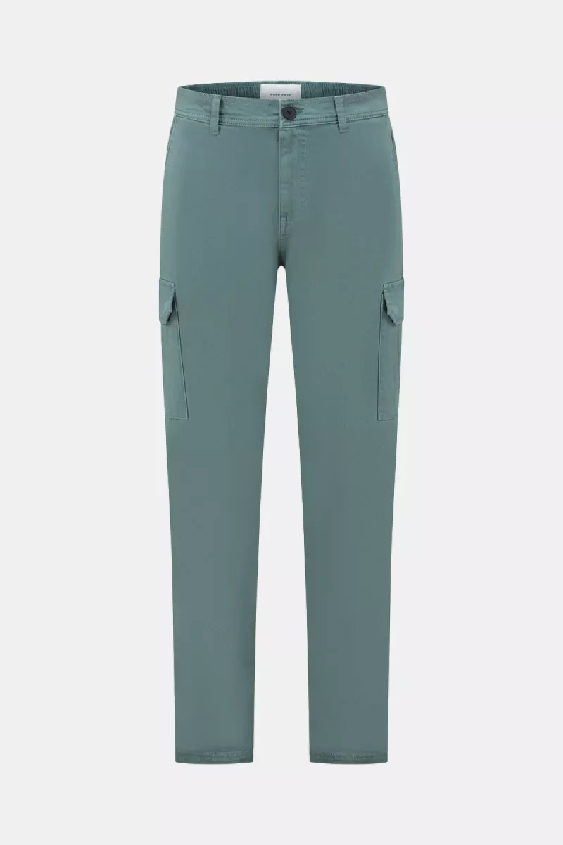 Purewhite Garment Dye Cargo Pants 5 Purewhite 24010512 76 faded green