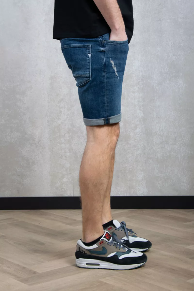 Purewhite Slim Fit Denim Short The Steve 3 Purewhite the steve w1262 84 denim dark blue