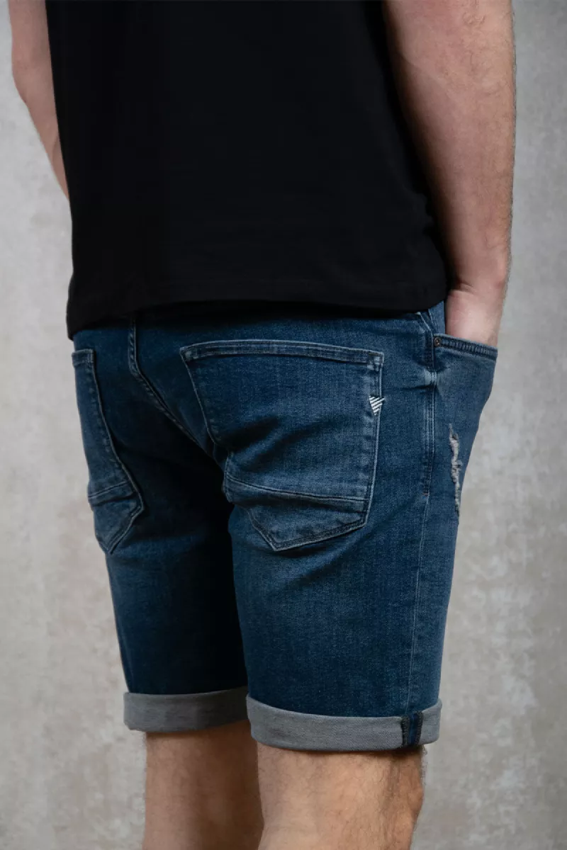 Purewhite Slim Fit Denim Short The Steve 4 Purewhite the steve w1262 84 denim dark blue