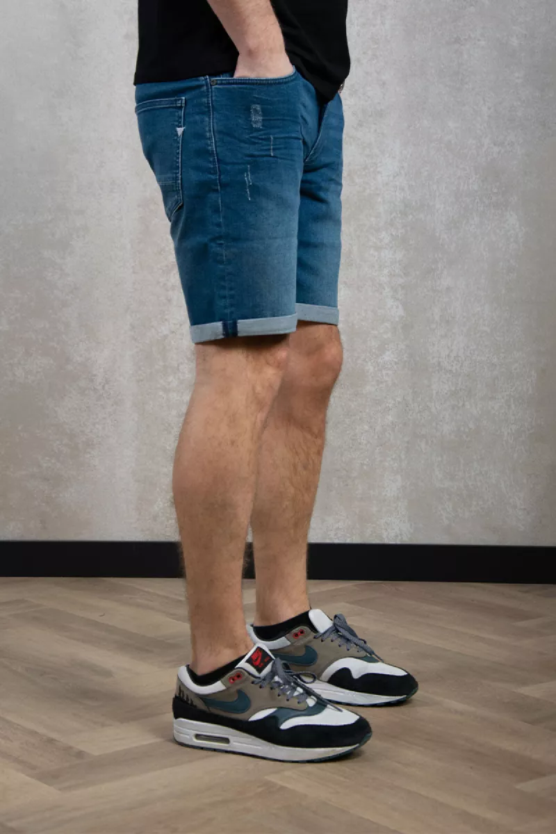 Purewhite Slim Fit Denim Short The Steve 3 Purewhite the steve w1266 84 denim dark blue