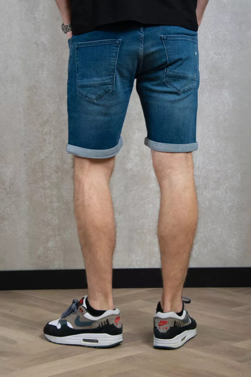 Purewhite Slim Fit Denim Short The Steve 5 Purewhite the steve w1266 84 denim dark blue
