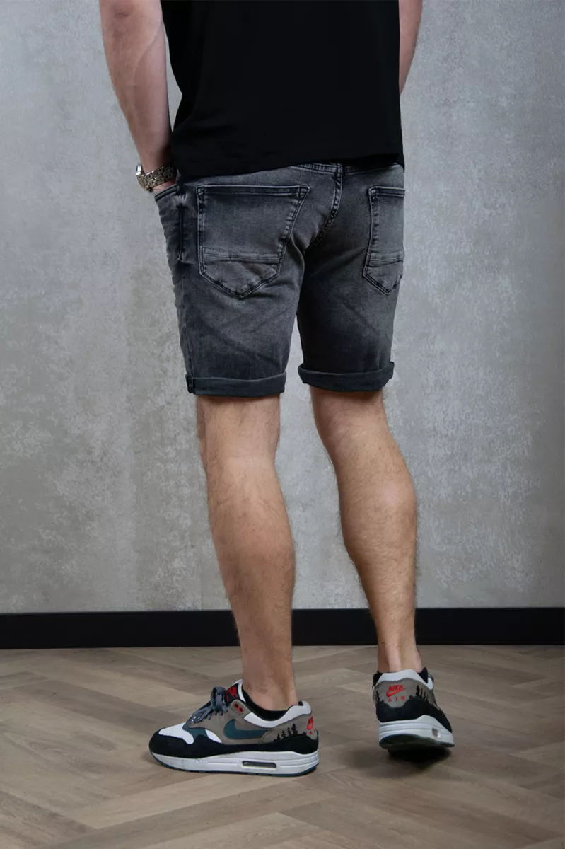 Purewhite Slim Fit Denim Short The Steve 4 Purewhite the steve w1288 87 denim dark grey