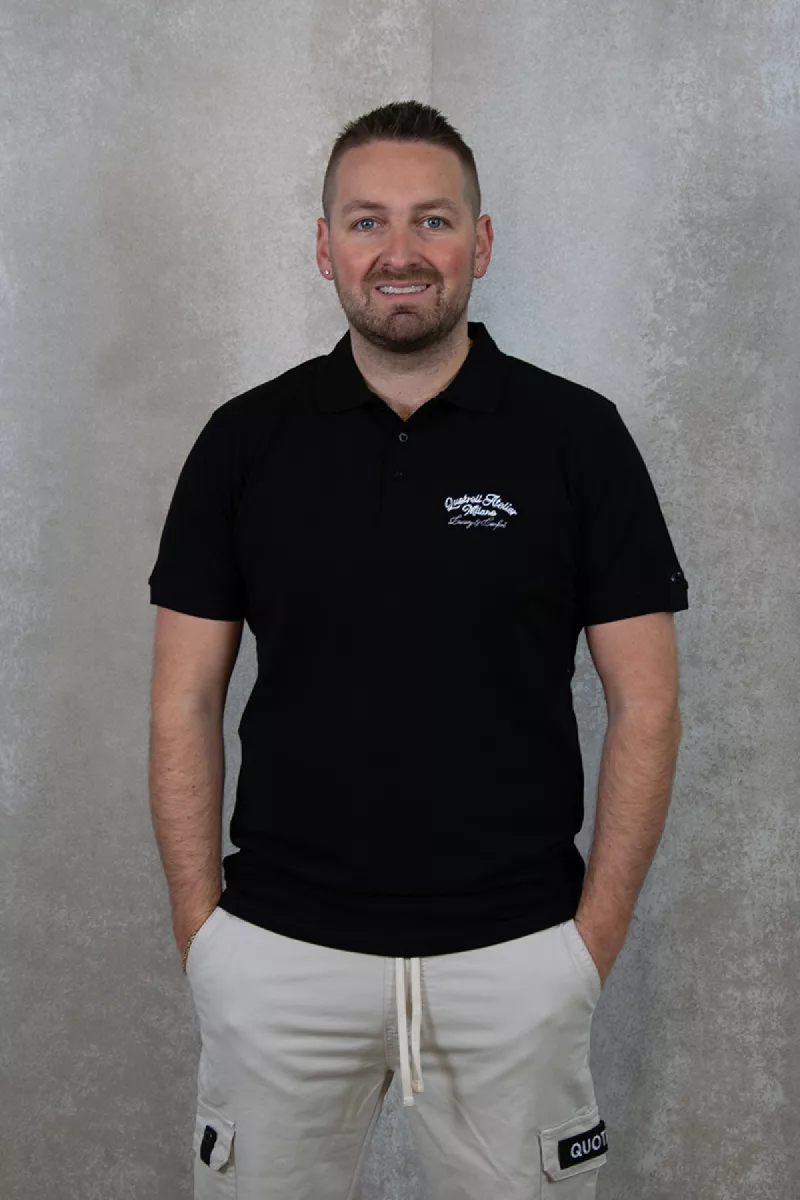 Quotrell Atelier Milano Chain Polo 3 Quotrell atelier milano chain polo black/white