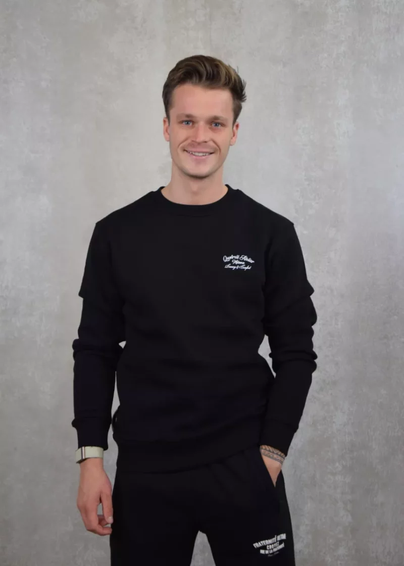 Quotrell atelier milano crewneck black/white