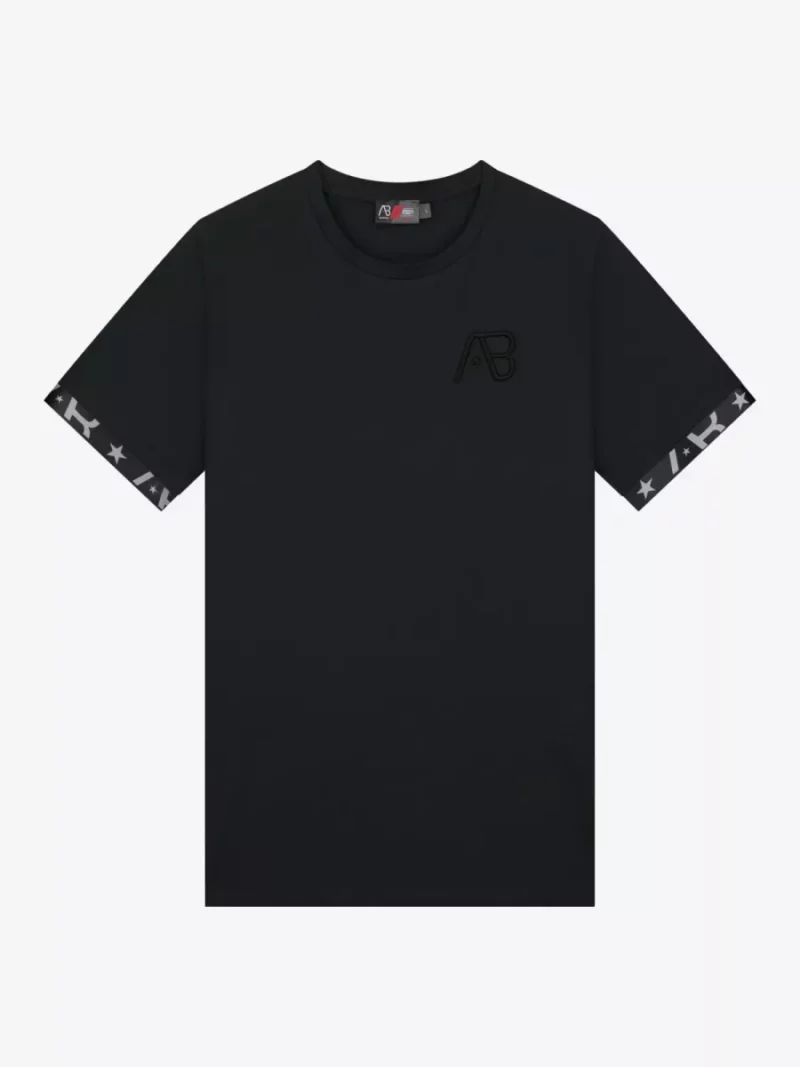 AB Lifestyle flag tee ss24 jet black