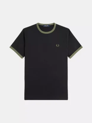 ★FRED PERRY★ Sport Contrast Tape Ringer T-Shirt W75 AFPM25 Fred Perry Cotton Contrast-Tape Ringer T-Shirt | Harrods US