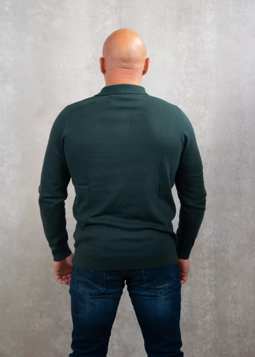 Lyle & Scott Cotton Merino Long Sleeve Knitted Polo 3 Lyle & Scott kn2113v x311 argyle teal