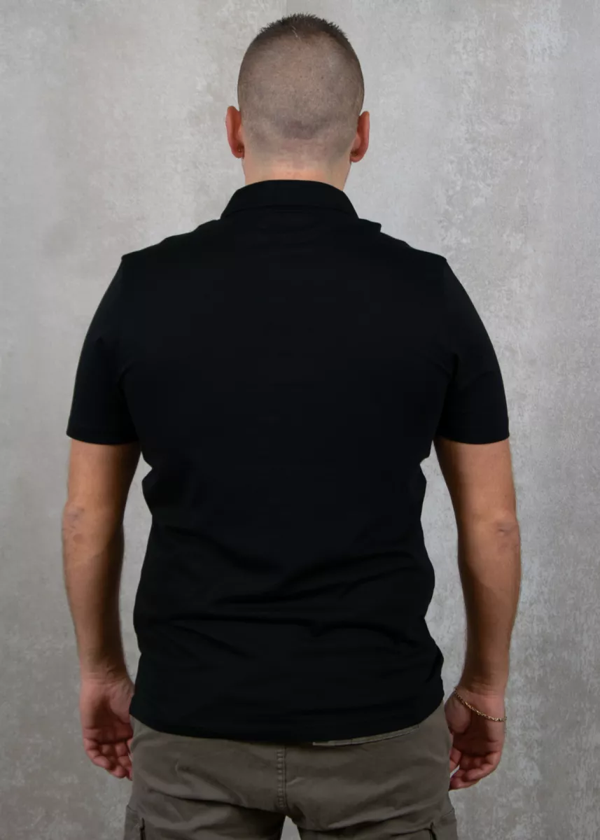 Lyle & Scott Tonal Eagle Superfine Cotton Polo Shirt 3 Lyle & Scott sp2100ton z865 jet black