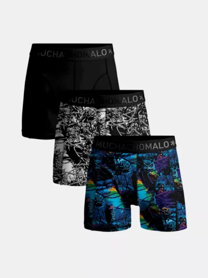 MUCHACHOMALO u-barbwireow1010-01 3-pack print/print/solid