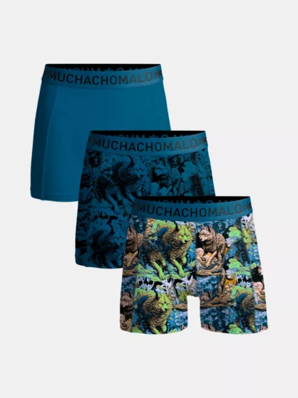 MUCHACHOMALO u-wolfy1010-01 3-pack print/print/solid