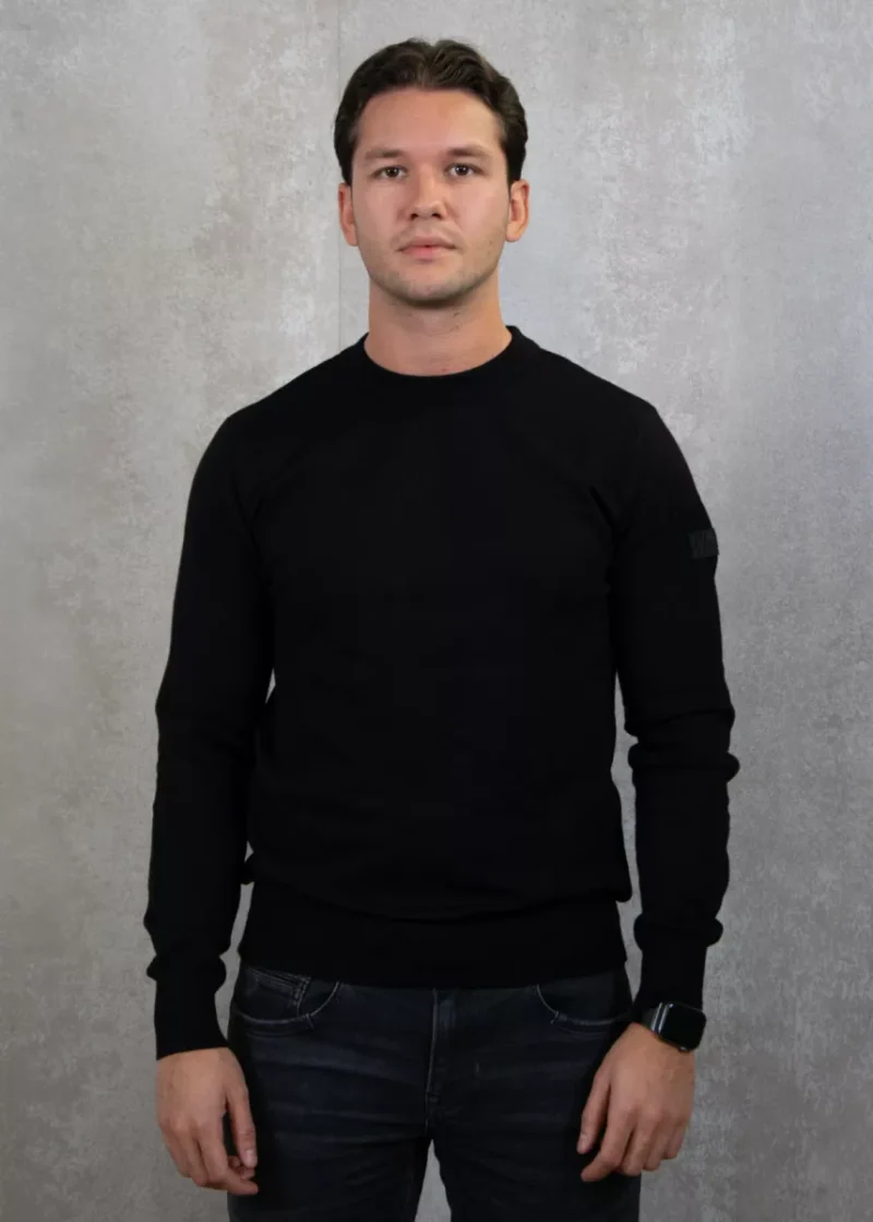 Malelions knitted crewneck 900 black