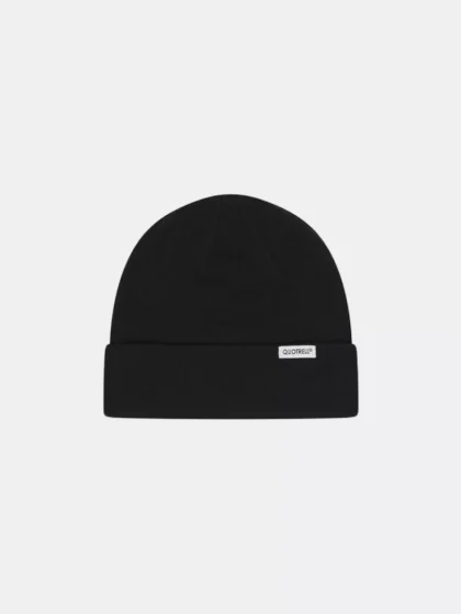 Quotrell ribbed beanie black