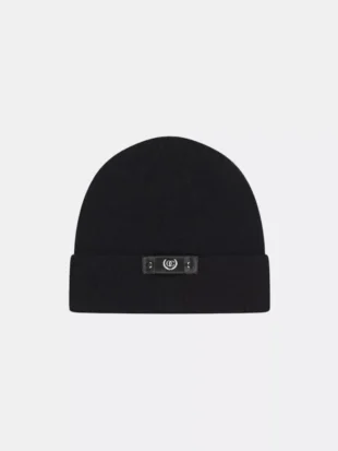 Quotrell ribbed beanie couture black