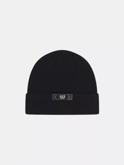 Quotrell ribbed beanie couture black