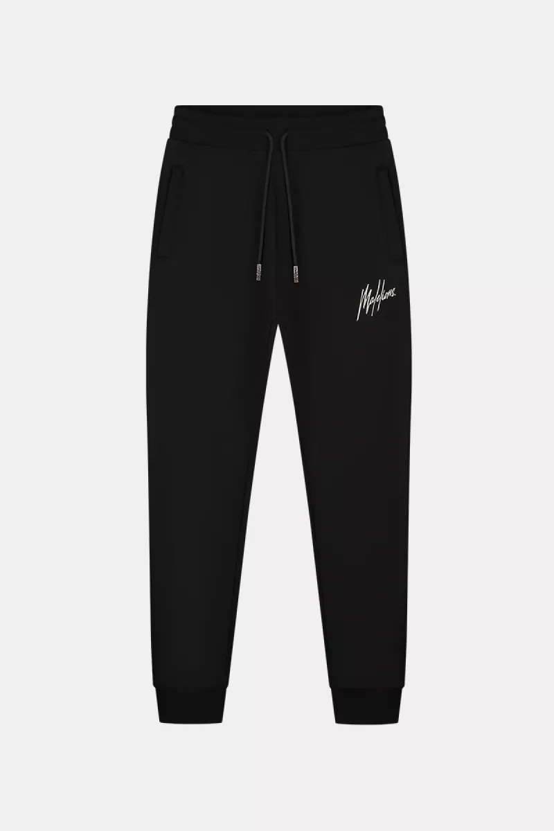 Malelions striped signature sweatpants black