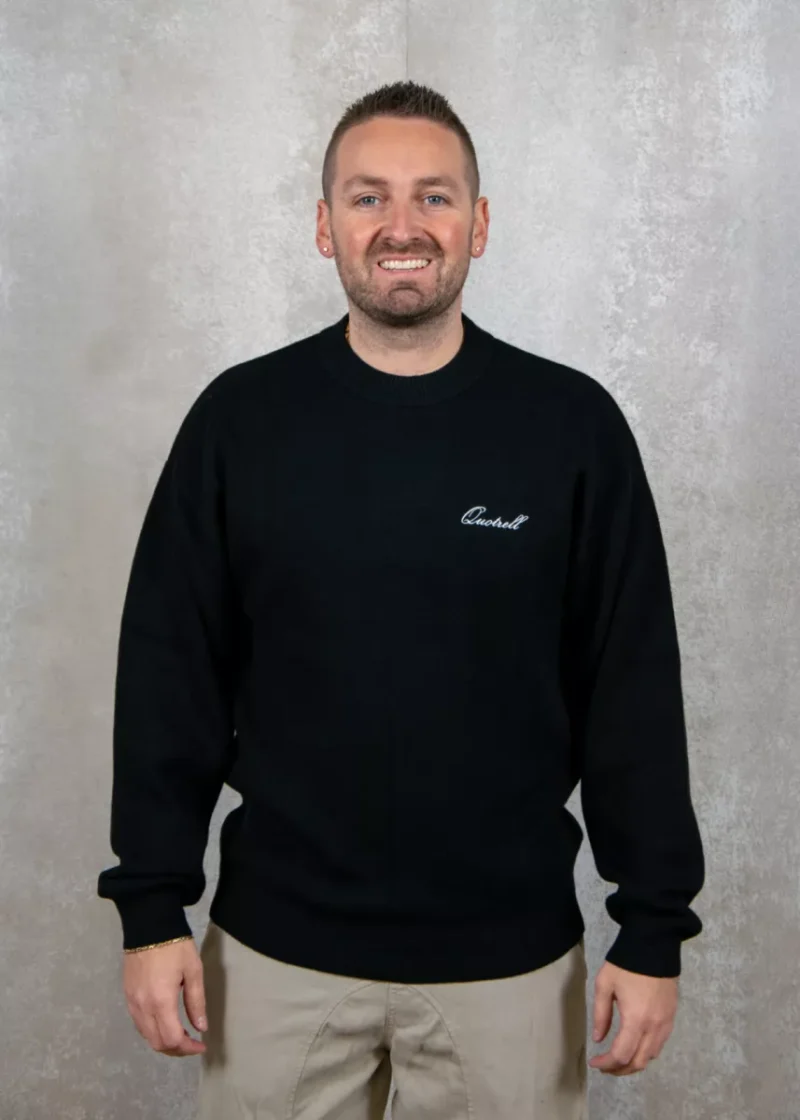 Quotrell reno knitted sweater black