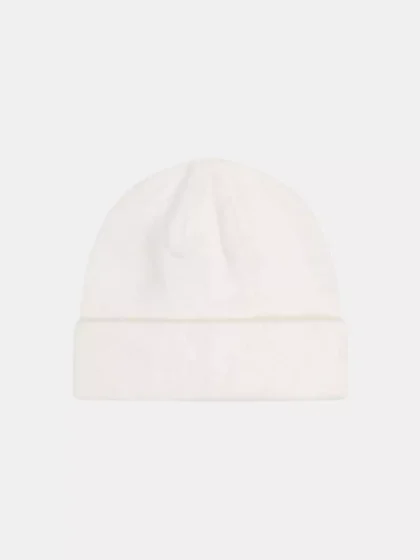 Quotrell ribbed beanie off white