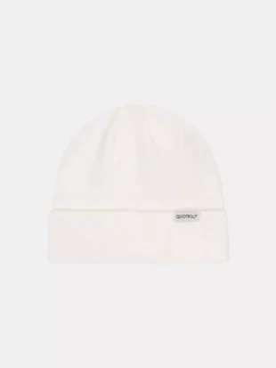 Quotrell ribbed beanie off white