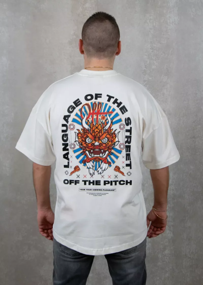 OFF THE PITCH dragon oversized tee 102 off white