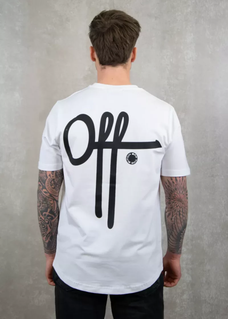 OFF THE PITCH fullstop slim fit tee 100 white