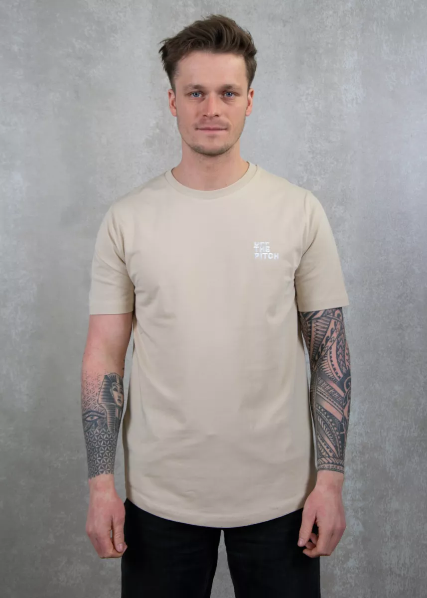 OFF THE PITCH fullstop slim fit tee 103 sand
