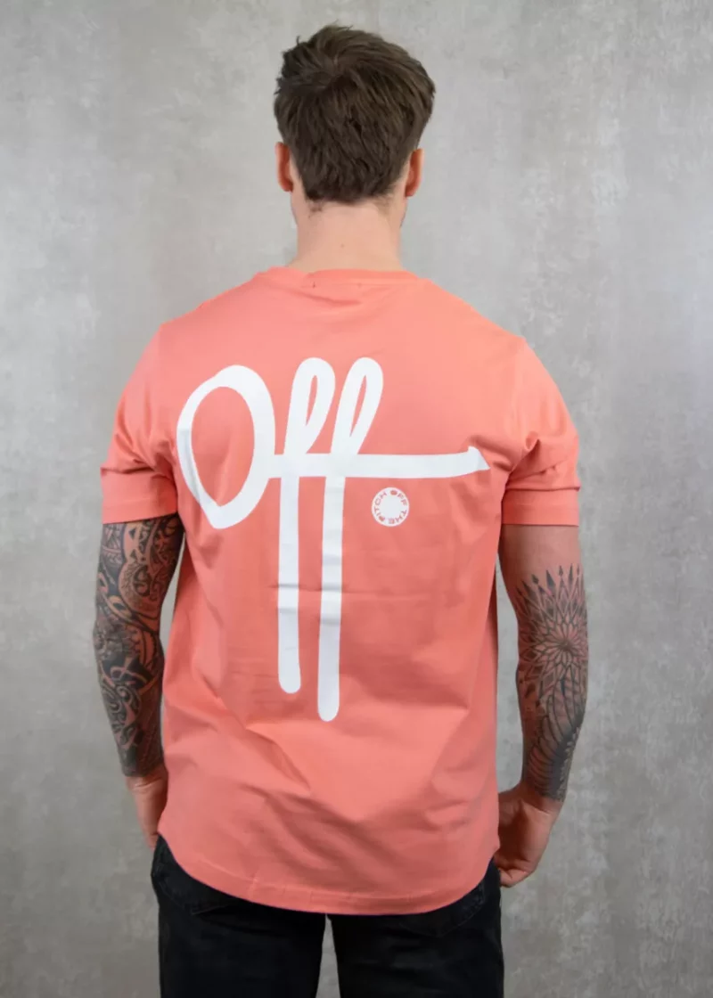 OFF THE PITCH fullstop slim fit tee 350 tea rose